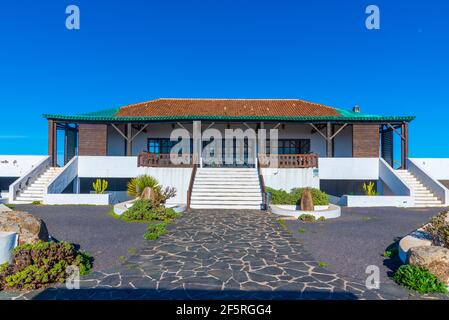 Mirador Morro de la Cruz a Fuerteventura isola, isole Canarie, Spagna. Foto Stock