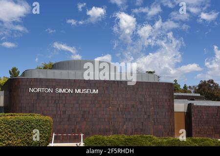 PASADENA, CALIFORNIA - 26 MAR 2021: Il Norton Simon Museum è conosciuto in tutto il mondo o le sue notevoli collezioni d'arte private . Foto Stock