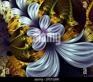 Generata da Computer grafica frattale per arte creativa,design e intrattenimento Foto Stock