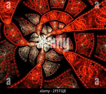 Generata da Computer grafica frattale per arte creativa,design e intrattenimento Foto Stock