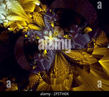 Generata da Computer grafica frattale per arte creativa,design e intrattenimento Foto Stock
