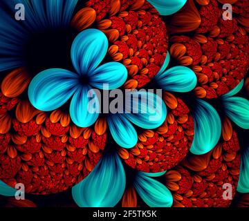 Generata da Computer grafica frattale per arte creativa,design e intrattenimento Foto Stock