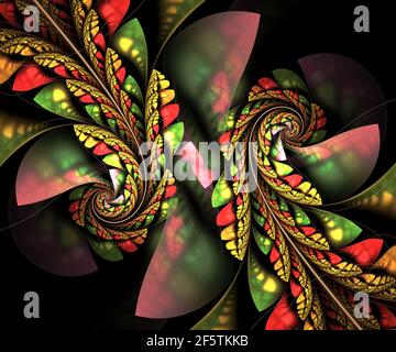 Generata da Computer grafica frattale per arte creativa,design e intrattenimento Foto Stock