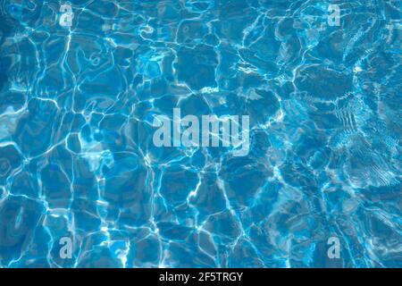 Sfondo di acqua nella piscina. Foto Stock
