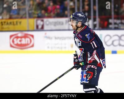 11 Garrett Roe, Linköping hockey club, Linköping. Foto Stock