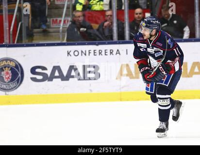 11 Garrett Roe, Linköping hockey club, Linköping. Foto Stock