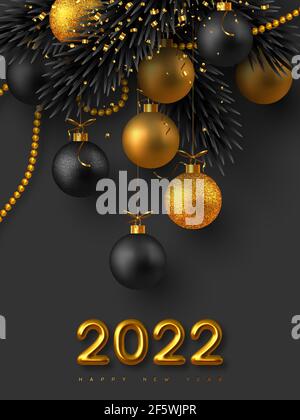 2022 segnale di Capodanno. Illustrazione Vettoriale