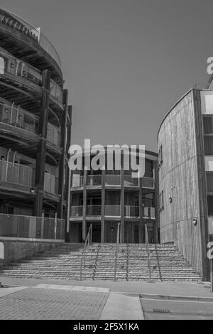 Stazione di polizia dalla serie televisiva Broadchurch a West Bay, Broadchurch, Regno Unito Foto Stock