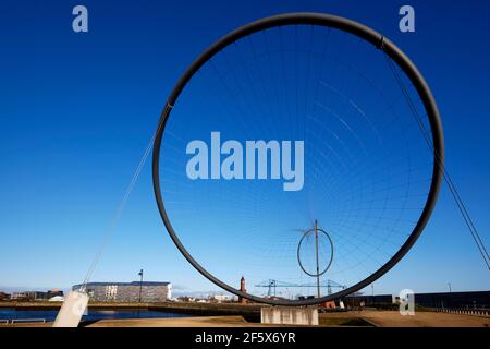 Tempenos Sculpture, Middlebrough Foto Stock