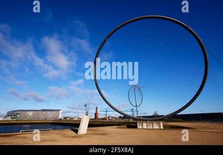 Tempenos Sculpture, Middlebrough Foto Stock