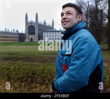 ALLENATORE DELLA SQUADRA DI RUGBY UNI DI CAMBRIDGE 6/12/2002 FOTO DAVID ASHDOWN Foto Stock