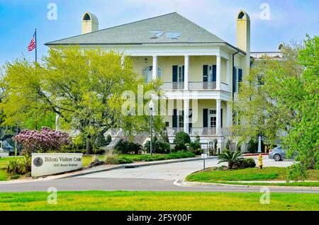 Il Biloxi Welcome Center è raffigurato il 27 marzo 2021 a Biloxi, Mississippi. Il centro di accoglienza si trova a nord del faro di Biloxi. Foto Stock