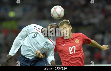 EURO CHAMPS ENGLAND V RUSSIA A WEMBLEY 12/9/2007. IMMAGINE DAVID ASHDOWN Foto Stock