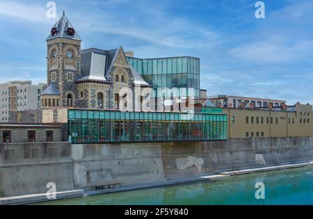 Centro storico della città di Cambridge, Ontario, Canada Foto Stock