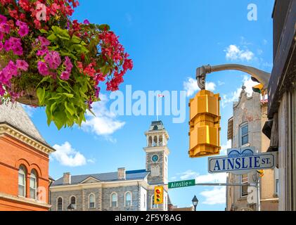 Centro storico della città di Cambridge, Ontario, Canada Foto Stock