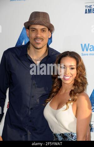 Gloria Govan, Matt Barnes in anteprima 42 The True Story of an American Legend' tenuto al Chinese Theatre Los Angeles 04,09,2013 Foto Stock