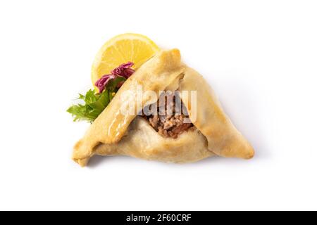 Tradizionale ingrasso medio orientale isolato su sfondo bianco Foto Stock