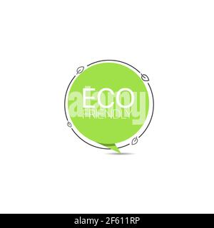 Etichetta del prodotto ecocompatibile Illustrazione Vettoriale