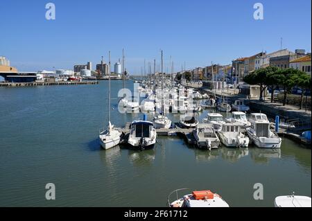 Il porto di Port-la-Nouvelle in Aude Foto Stock