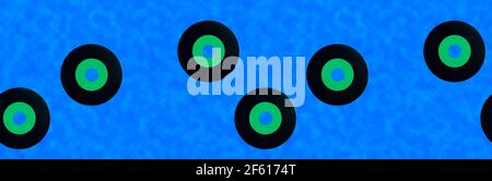 Vecchio banner in vinile da 45 giri/min senza giunture Foto Stock