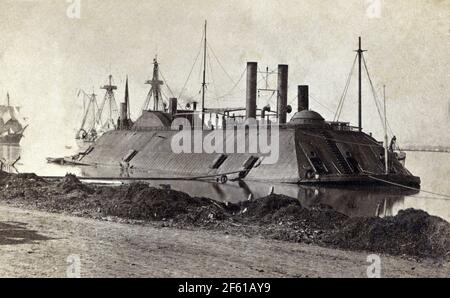 Ironclad USS Essex, 1862 Foto Stock