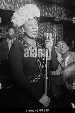 Ella Fitzgerald, cantante jazz americano Foto Stock