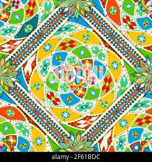 Modello senza giunture vettoriale di stile Najdi Illustrazione Vettoriale