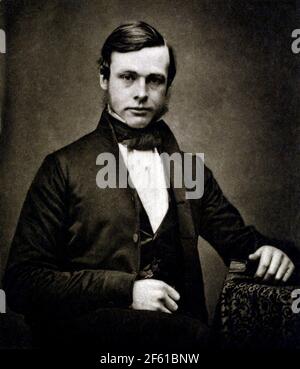 Giovane Joseph Lister, chirurgo inglese Foto Stock