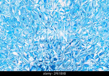 rilievo blu cristallo sfondo Foto Stock