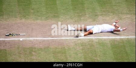 WIMBLEDON 2010. 9° giorno. 2/7/2010. FINALE UOMO. RAFEAL NADEL V TOMAS BERDYCH. IMMAGINE DAVID ASHDOWN Foto Stock