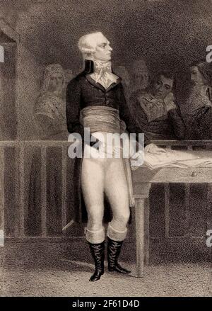 Maximilien Robespierre, uomo politico francese Foto Stock