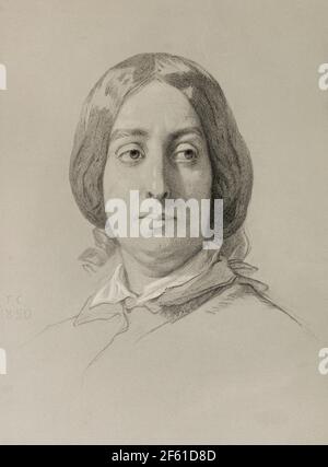 George Sand, autore francese e femminista Foto Stock