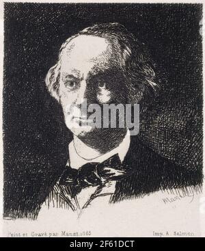 Charles Baudelaire poeta francese Foto Stock