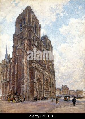 Notre-Dame de Paris, 1901 Foto Stock