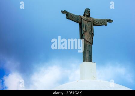 Repubblica Dominicana, Puerto Plata, Monte Isabel de Torres, Cristo Redentore statua Foto Stock