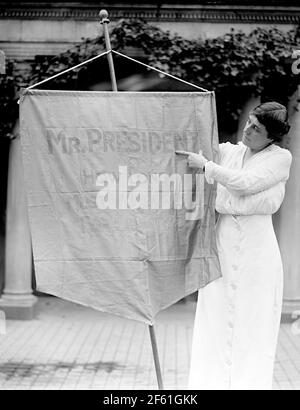 Abby Baker, Suffragette americana Foto Stock