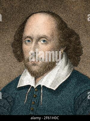 William Shakespeare, drammaturgo inglese Foto Stock