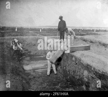 Potter's Field, Hart Island, 1890 Foto Stock