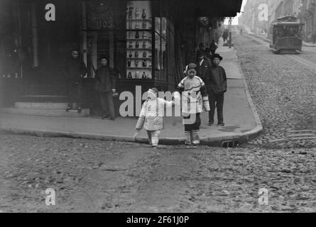 Chinatown, San Francisco, Pre-1906 Foto Stock