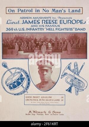 James Reese Europe, in Patrol in No Man's Land, 1919 Foto Stock