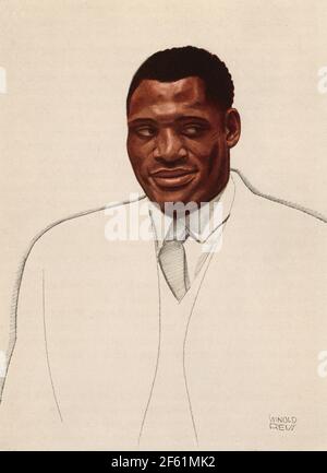 Paul Robeson, cantante e attore Foto Stock