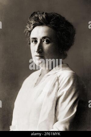 Rosa Luxemburg, rivoluzionario tedesco polacco-nato Foto Stock