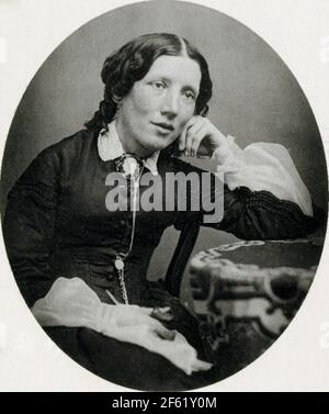 Harriet Beecher Stowe, autore americano Foto Stock