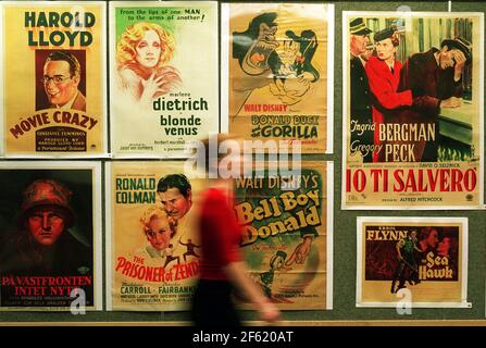 Vintage Film Poster Action Christies South Kensington marzo 2001 Foto Stock