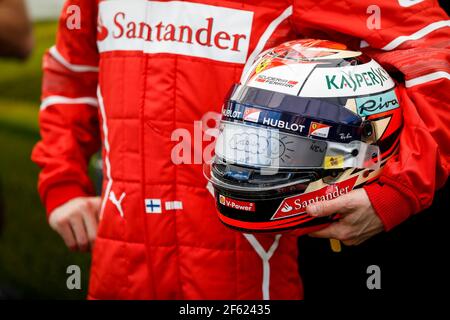 RAIKKONEN Kimi (fin) Ferrari SF70-H team scuderia Ferrari Ambiance casco durante il campionato di Formula 1 2017 a Melbourne, Gran Premio d'Australia, dal 23 al 26 marzo - Foto Florent Gooden / DPPI Foto Stock