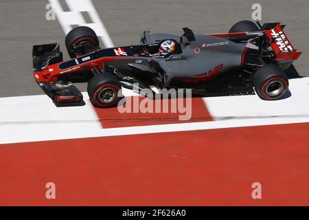 08 GROSJEAN Romain (fra) Haas VF-17 Ferrari Haas F1 team azione durante il Campionato del mondo di Formula uno 2017, Gran Premio di Russia dal 27 al 30 aprile a Sotchi, Russia - Foto DPPI Foto Stock