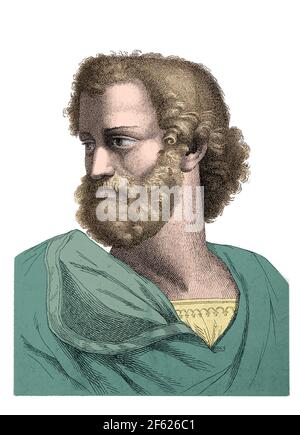Aristotele, antico filosofo greco Foto Stock