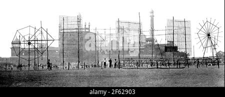 Spettacolo di fuochi d'artificio per il Durbar di Delhi, 1903 Foto Stock