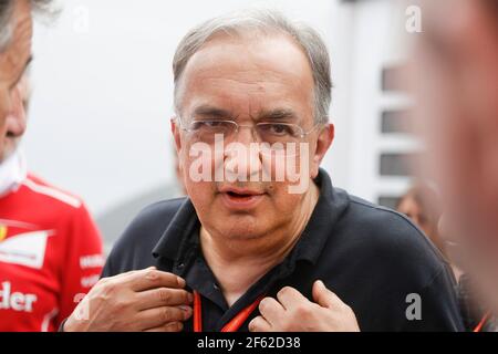 MARCHIONNE Sergio (ita) Ferrari presidente, ritratto d'ambiente durante il Campionato del mondo di Formula uno 2017, Gran Premio d'Austria dal 7 al 9 luglio , a Spielberg, Austria - Foto Francois Flamand / DPPI Foto Stock