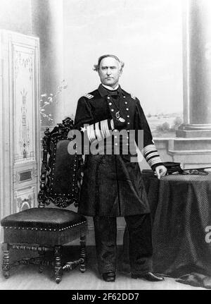 David Farragut, eroe navale americano Foto Stock